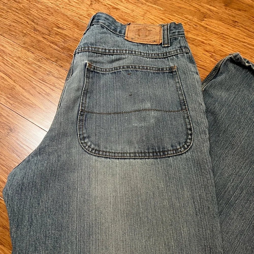 Steve & Barry's Light Wash Worker Pant Straight Leg Jeans. Size 32